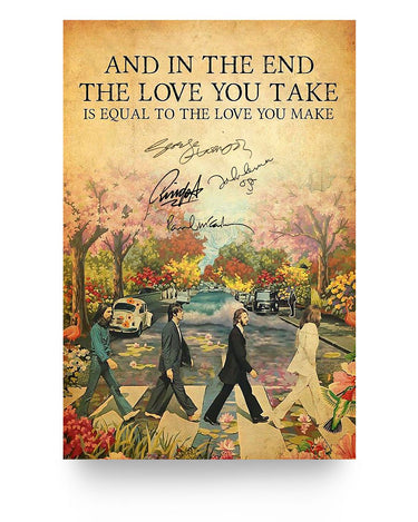 Inspirational to My Daughter Poster The Beatles 60th Years Anniversary Poster Best Gift for The Beatles Fans Print Poster Wall Art Home Decor, Awesome Birthday Gift 24 x36.png